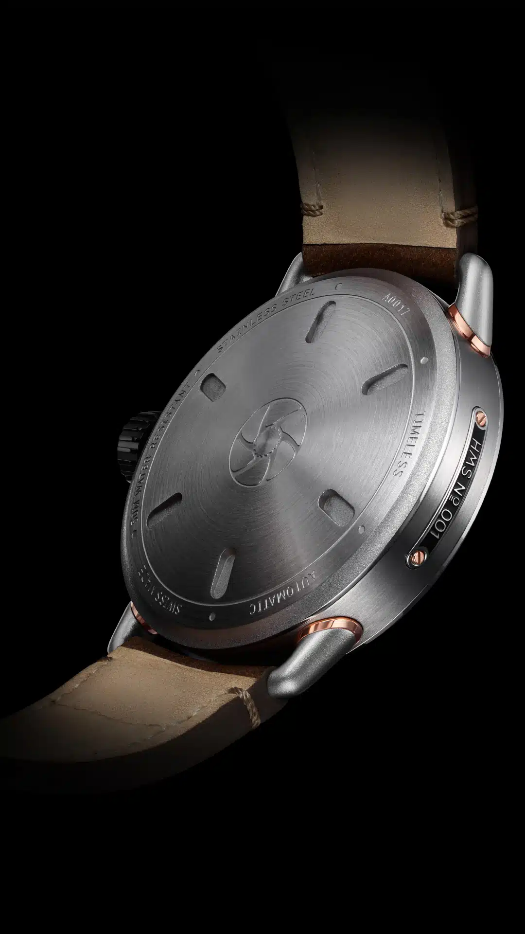 Timeless HMS 003 WH-G-BR Automatic Gold Watch
