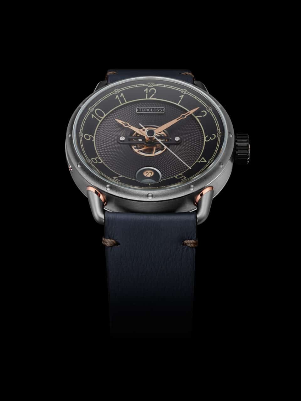 Timeless HMS 003 BK-A-BL Black Automatic Watch