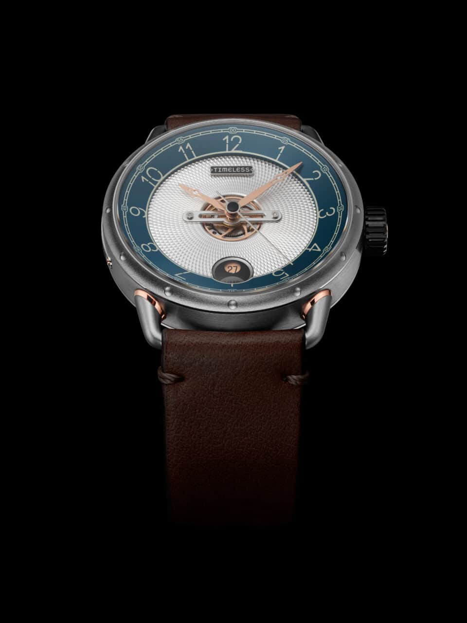 Timeless HMS 003 BL-W-BR Blue Automatic Watch