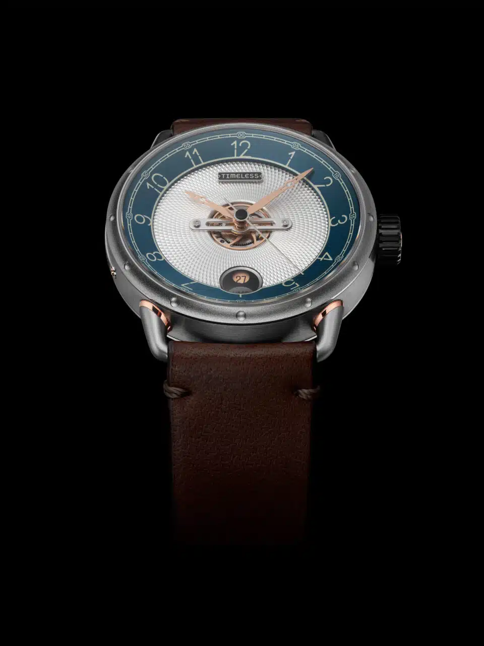 Timeless HMS 003 BL-W-BR Blue Automatic Watch