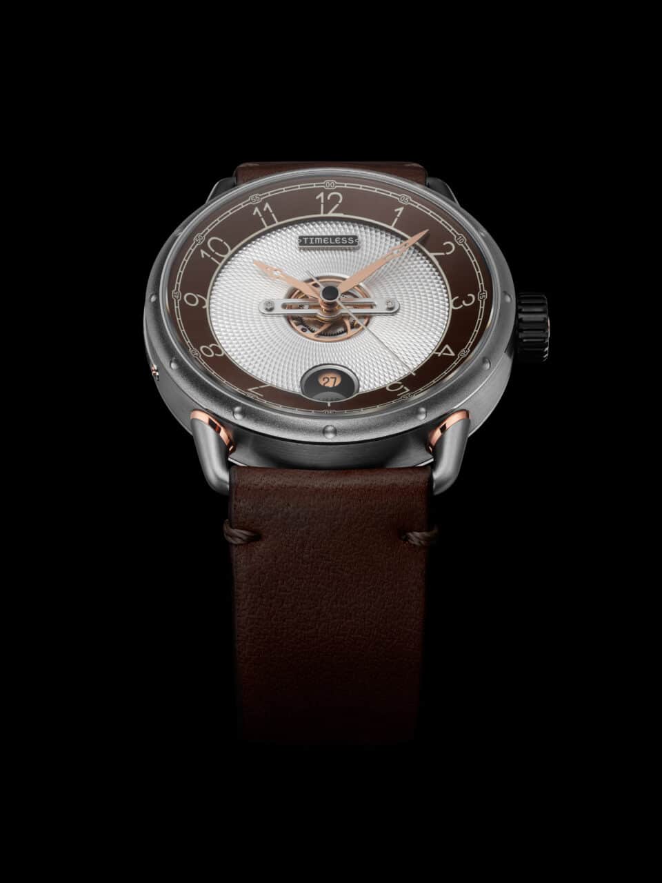 Timeless HMS 003 BR-W-BR Brown Automatic Watch