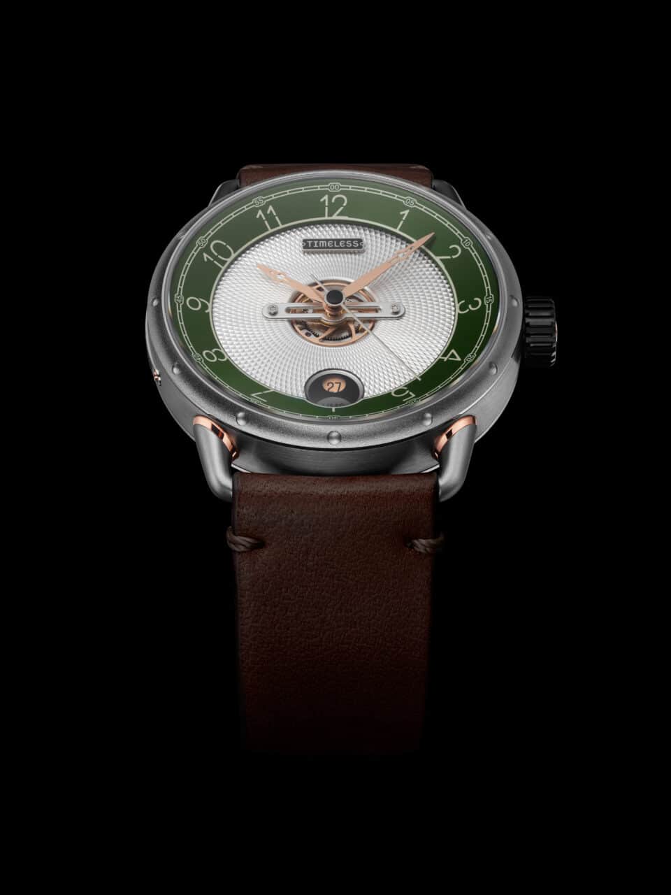 Timeless HMS 003 GR-W-BR Green Automatic Watch