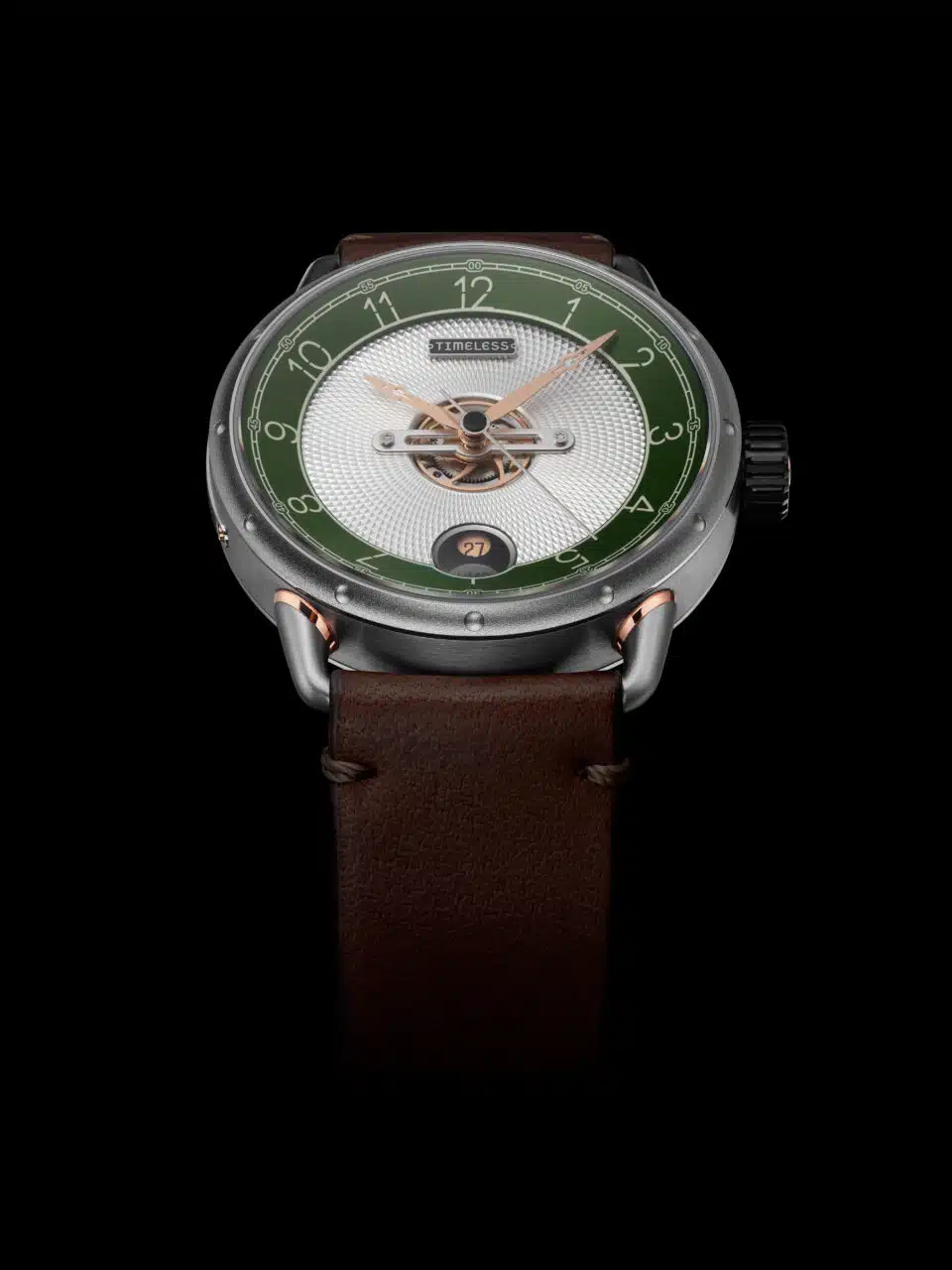 Timeless HMS 003 GR-W-BR Green Automatic Watch