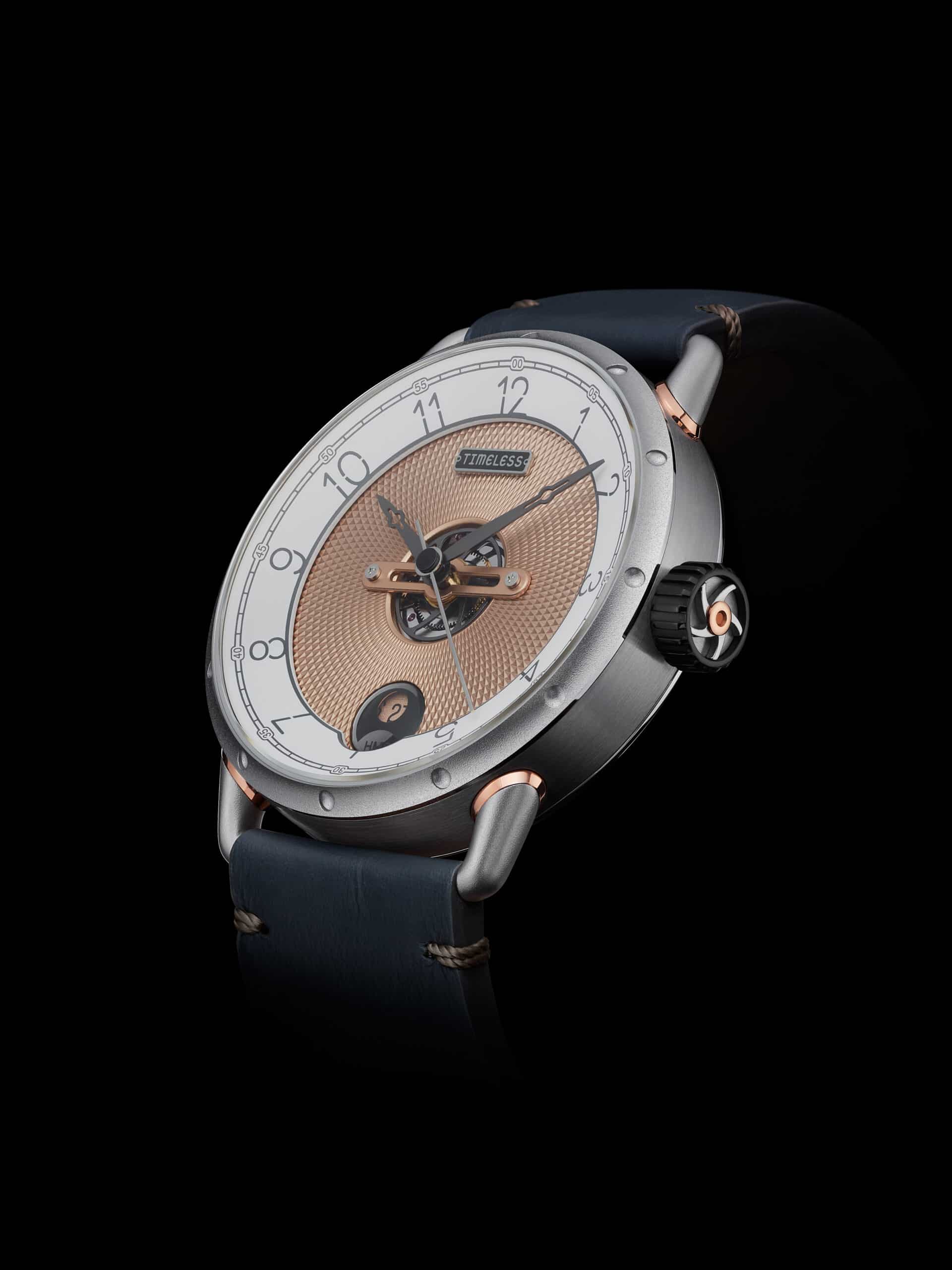 Timeless HMS 003 WH-G-BL Gold Automatic Watch