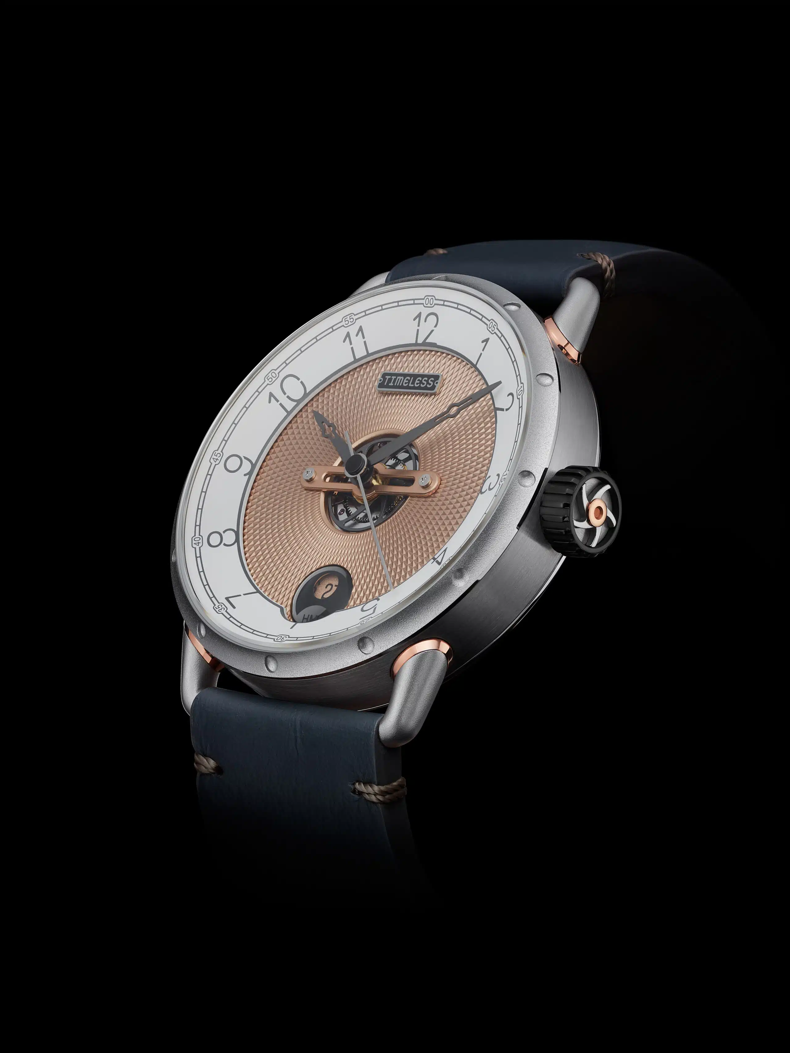 Timeless HMS 003 WH-G-BL Gold Automatic Watch