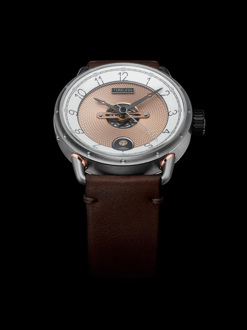 Timeless HMS 003 WH-G-BR Automatic Gold Watch