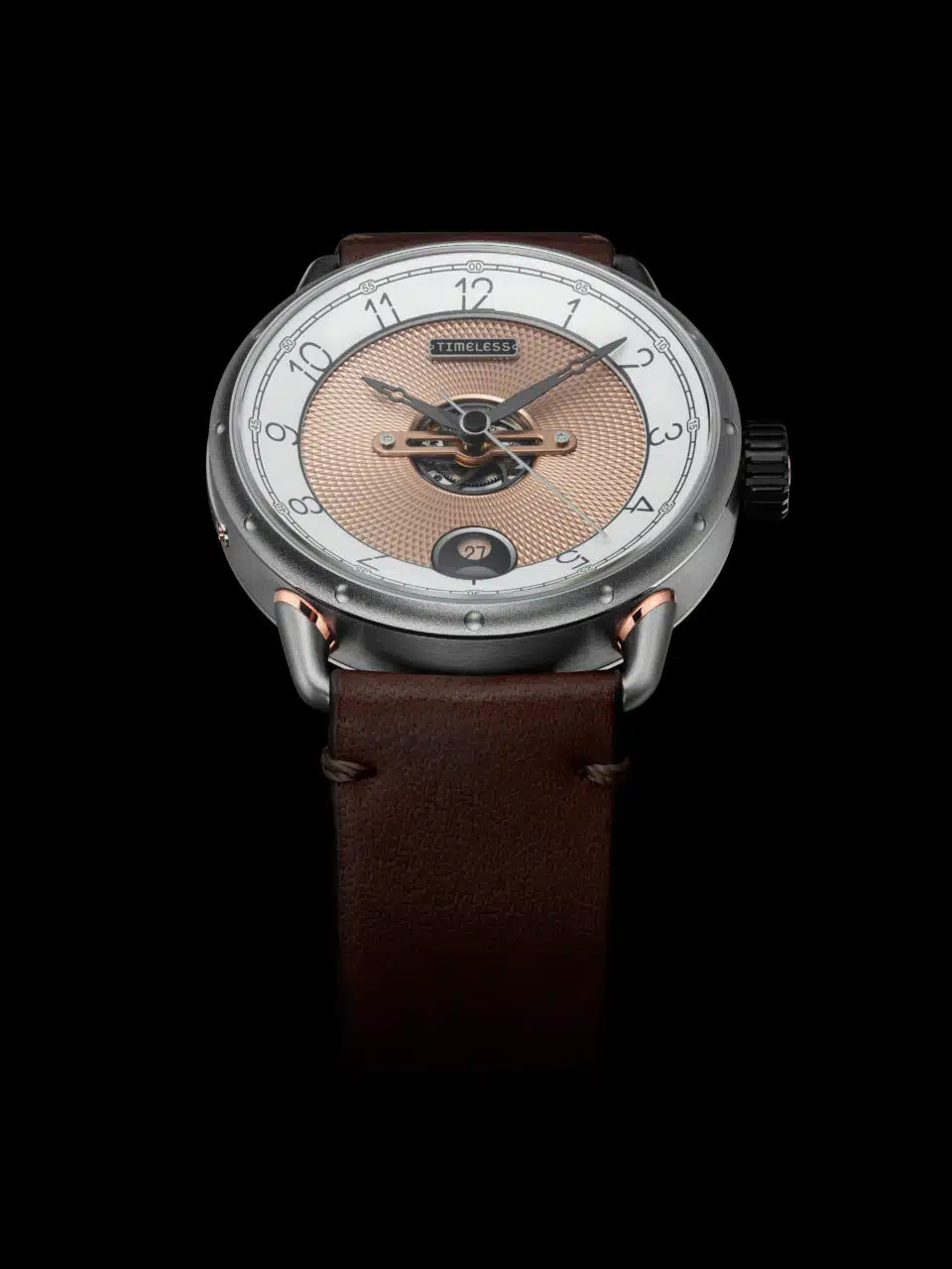 Timeless HMS 003 WH-G-BR Automatic Gold Watch