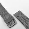 Timeless Anthracite FineMesh Bracelet Logo Detail