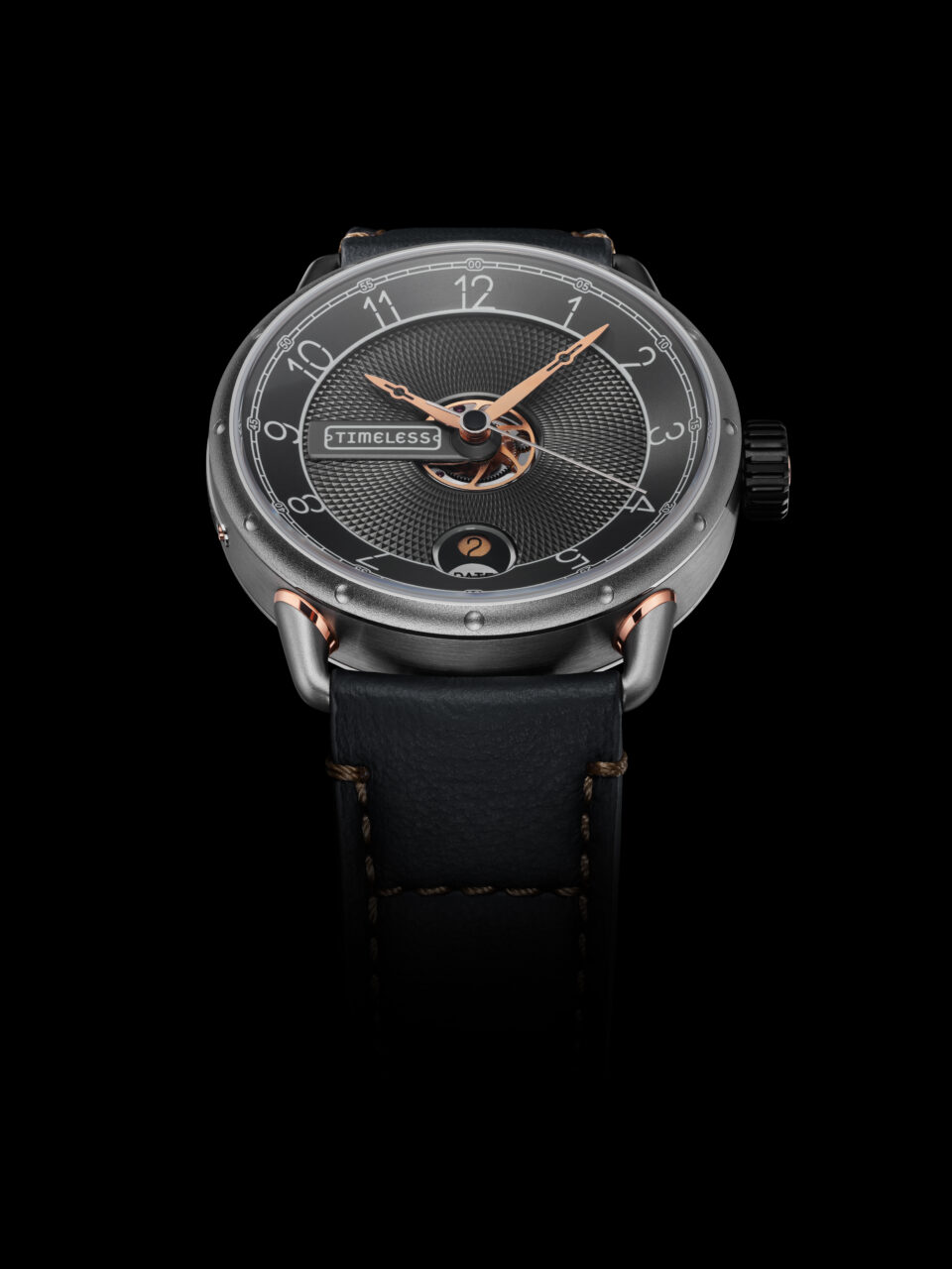 Timeless HMS 002 Anthracite Guilloche Dial